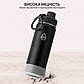 Термопляшка Mountflask 650мл. Black / White pad, фото 5