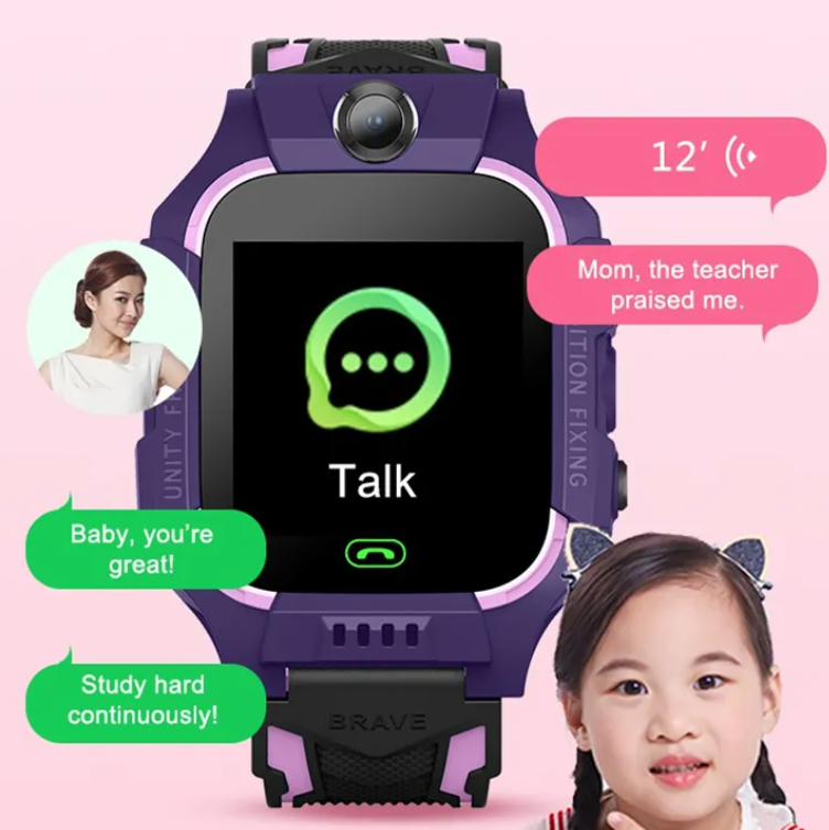 Дитячий годинник Smart Baby Watch Q19 рожеві