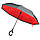 Розумна парасолька Навпаки (Червоний), фото 5