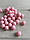 Бусини " Зефірні " 10 мм,  рожеві  500 грам, фото 4