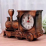 Настільний годинник потяг Train clock, фото 2