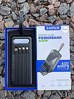Повербанк SUNIX PB-05 50000mAh с фонариком для ноутбука и телефона, Современный Power Bank для зарядки