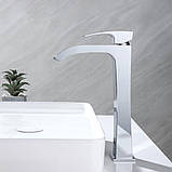 Змішувач для раковини високий GAPPO G1007-81, хром, фото 6