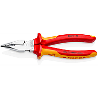 Пассатижи KNIPEX (книпекс) с удлиненным носиком, изолированные VDE, 185 мм