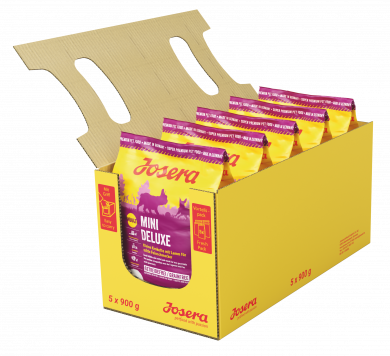 Сухий корм Josera Mini Deluxe беззерновий корм з ягням для собак дрібних порід 5*900г (4.5 кг), фото 1