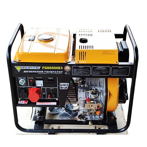 Трифазний дизельний генератор Forte FGD6500E3 5.5кВт/5,0кВт, фото 1