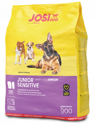 Сухий корм Josera JosiDog Junior Sensitive для молодих з чутливим травленням собак 900 г, фото 1