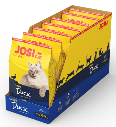 Josera JosiCat Crispy Duck для дорослих кішок качка і риба 7 * 650 г (4,55 кг), фото 1