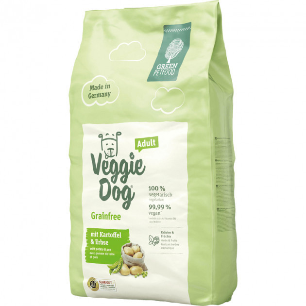 Сухий корм Green Petfood VeggieDog Grainfree Adult для дорослих собак з картоплею та горохом 10 кг