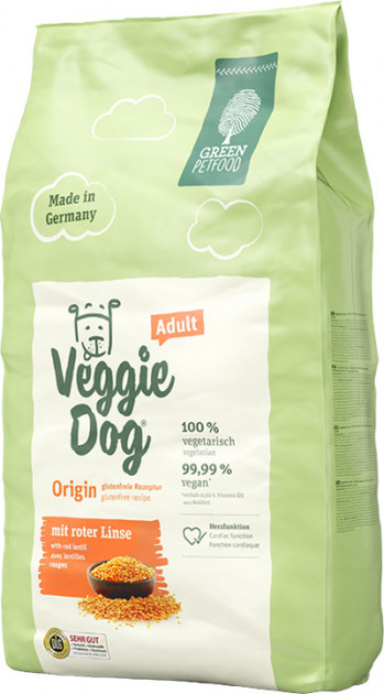 Сухий корм Green Petfood VeggieDog Origin Adult для дорослих собак із червоною сочевицею 900 г