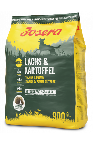 Сухий корм Josera Lachs & Kartoffel Лосось та Картопля без зернових для собак 900 г