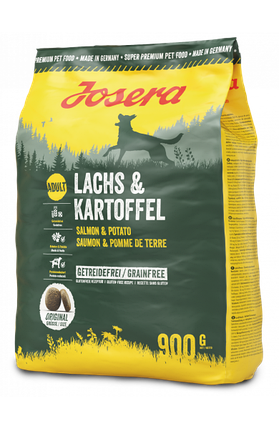 Сухий корм Josera Lachs & Kartoffel Лосось та Картопля без зернових для собак 900 г, фото 1