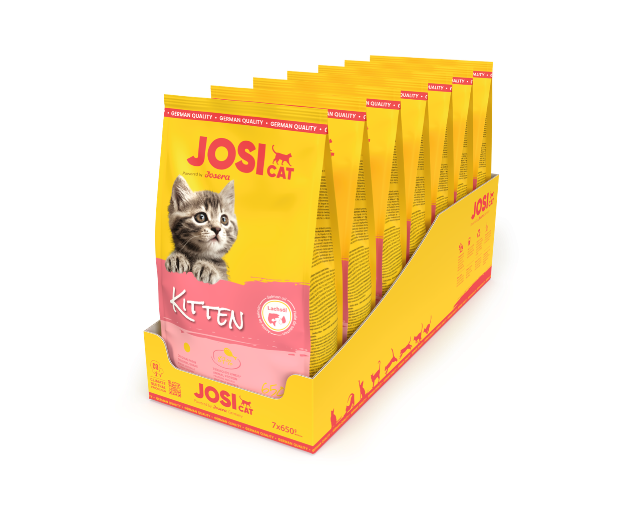 Сухий корм Josera JosiCat Kitten для кошенят або вагітності та лактації  7 * 650 г (4,55 кг)