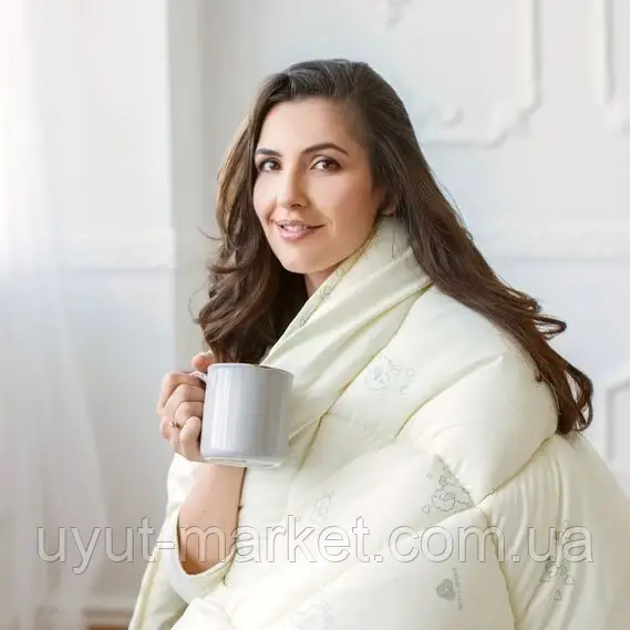 Ковдра зимова 155х215 овеча вовна WOOL CLASSIC, фото 1
