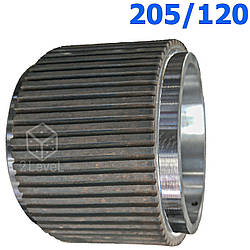 Прямозуба широка обичайка преса ролика 205/120мм Обічайка прес гранулятора ОГМ-1.5 Обечайка пресована ОГМ