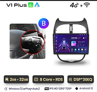 Junsun 4G Android магнитола для Peugeot 206 2001 - 2008 2ГБ + 32 4G тип В