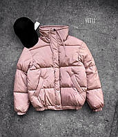 Мужская куртка теплая (бежевая) стильная молодежная без капюшона водоотталкивающая плащевка осень-зима svit11