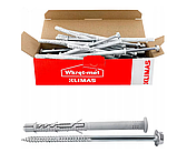 Дюбель 10х160мм Wkret-Met Klimas KPR-FAST K фасадний рамний з шурупом та шестигранною головкою упаковка 25 штук, фото 2