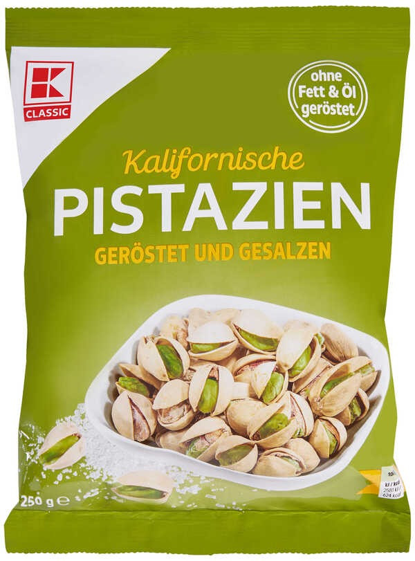 Фісташки Kalifornische Pistazien Classic солені 250 g