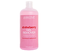 Jerden Proff Gel Remover Strawberry - Средство для снятия гель-лаков и биогелей (клубника), 500 мл