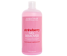 Jerden Proff Gel Remover Strawberry - Засіб для зняття гель-лаків та біогелів (полуниця), 500 мл