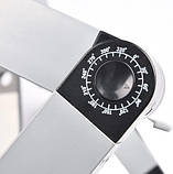 Столик трансформер для ноутбука, складана підставка з алюмінія, Сріблястий, фото 5