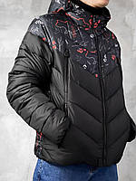 Парка мужская зимняя до -25 С Patrioti с капюшоном Куртка Пуховик мужской зимний черный Люкс качества