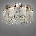 Світлодіодна кришталева люстра 55 Вт колір каркасу золотий D-0263-600G, фото 5