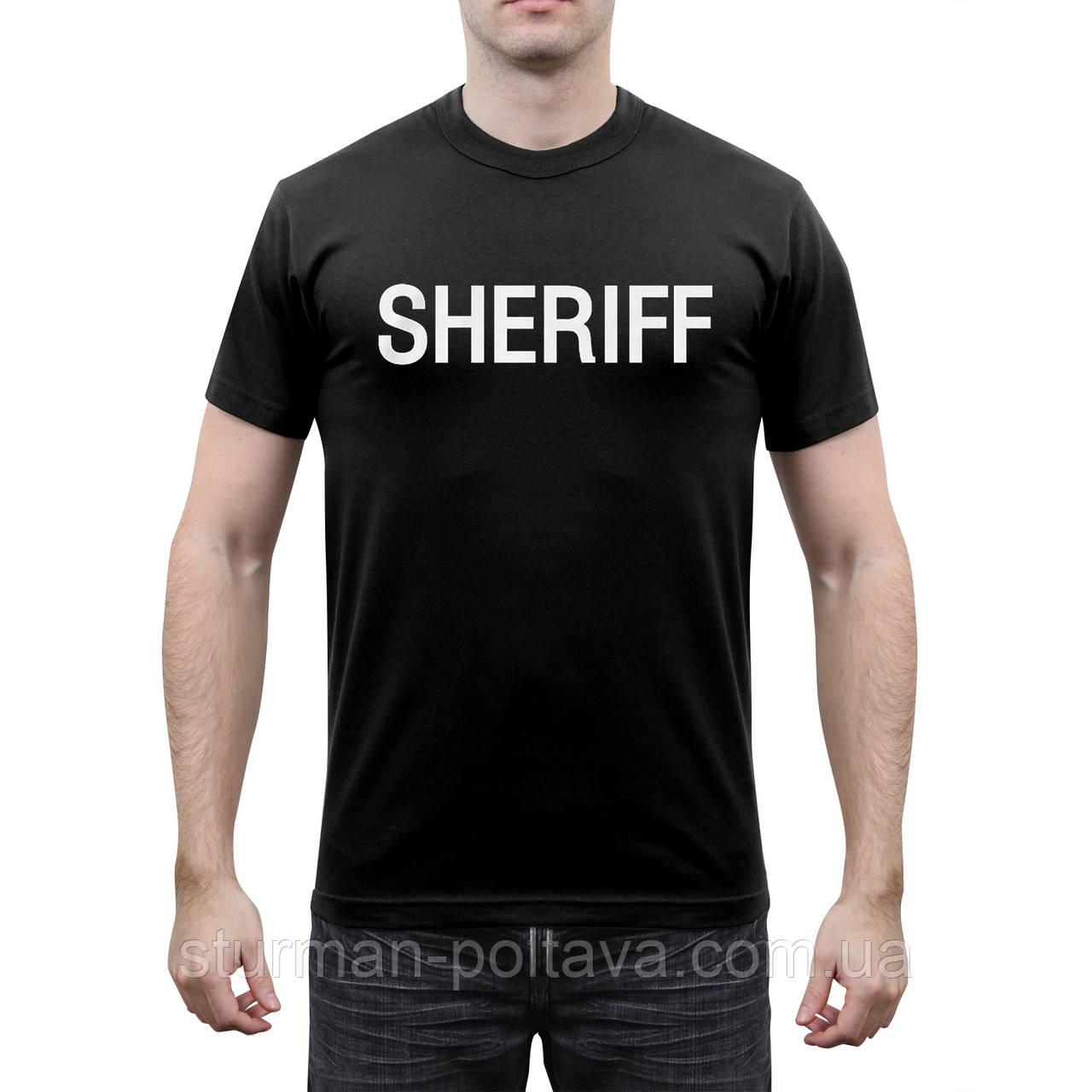 Футболка чоловіча з логотипом SHERIFF чорна Rothco USA