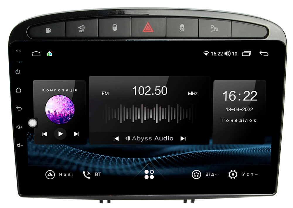 Штатна магнітола Abyss Audio SX-9236 для Peugeot 408 2011-2017 - фото 1 - id-p2028244115
