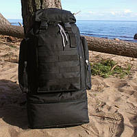 Рюкзак тактический чорний 4в1 70 л + Подсумок Водонепроницаемый туристический рюкзак. VB-803 Цвет: черный