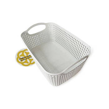 Кошик для брудних речей у ванну прямокутний, білий SNMZ