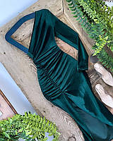 Женское нарядное велюровое платье оригинального кроя размеры 42-48