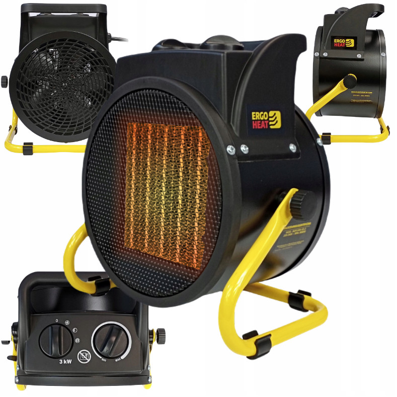 Тепловентилятор промисловий Ergo Heat EH-20 | 2000 Вт, фото 1
