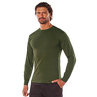 Футболка чоловіча довгий рукав лонгслив OLIVE DRAB LONG SLEEVE колір олива Rothco США