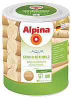 Грунтовка на водной основе для защиты древисины Alpina Aqua Grund fur Holz (0,75л)