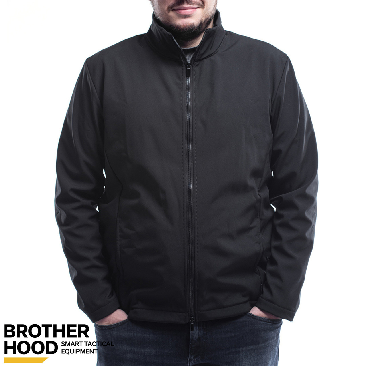 Куртка Urban чорна Brotherhood SoftShell Весна-осінь, фото 1