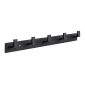 Вішалка на 5 гачків MVM Чорна (HA-05/5 BLACK)
