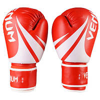 Боксерские перчатки красные Venum DX-2145 размер 12oz