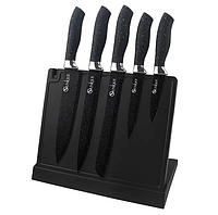 Набор кухонных ножей UNIQUE UN-1841 с магнитной подставкой, 5 предметов DS