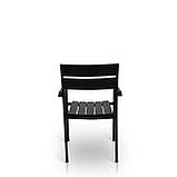 Стілець для кафе "Стела" Венге металевий, з деревом, чорний від Mix-Line, фото 4