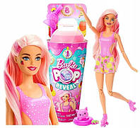 Кукла-сюрприз "Barbie Pop Reveal Barbie Juicy Fruit клубничный лимонад HNW41
