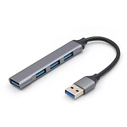 Хаб (концентратор) BYL-2013U USB на 4 USB 3.0 Silver (DC6919)