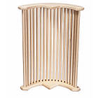 Загорода світильника кутова "Ліра" липа для лазні та сауни, фото 2