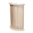 Загорода світильника кутова "Ліра" липа для лазні та сауни, фото 3