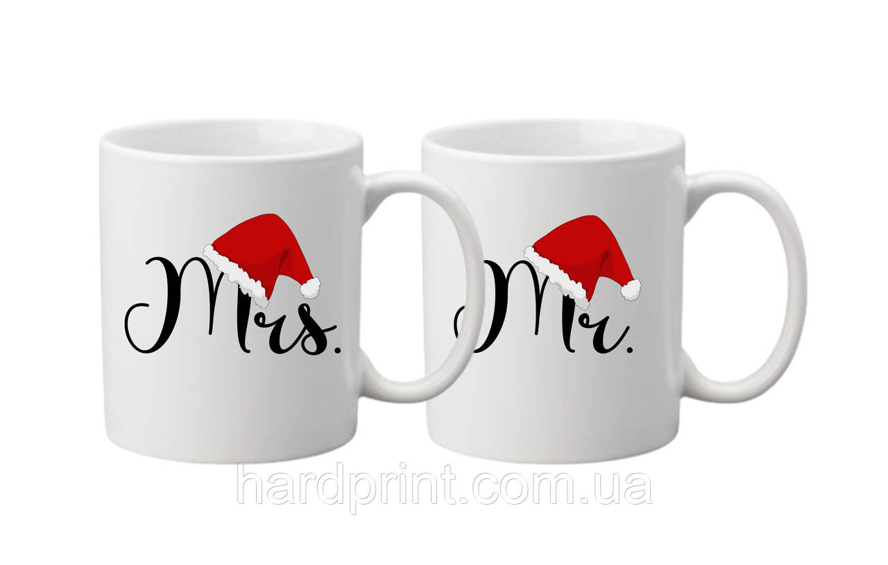 Чашка.Чашки для закоханих. Новорічні Mrs/Mr