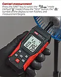 Лазерний тахометр TASI TA500C (3-99999 об/м) з додатковими насадками для вимірювання контактним способом, фото 6