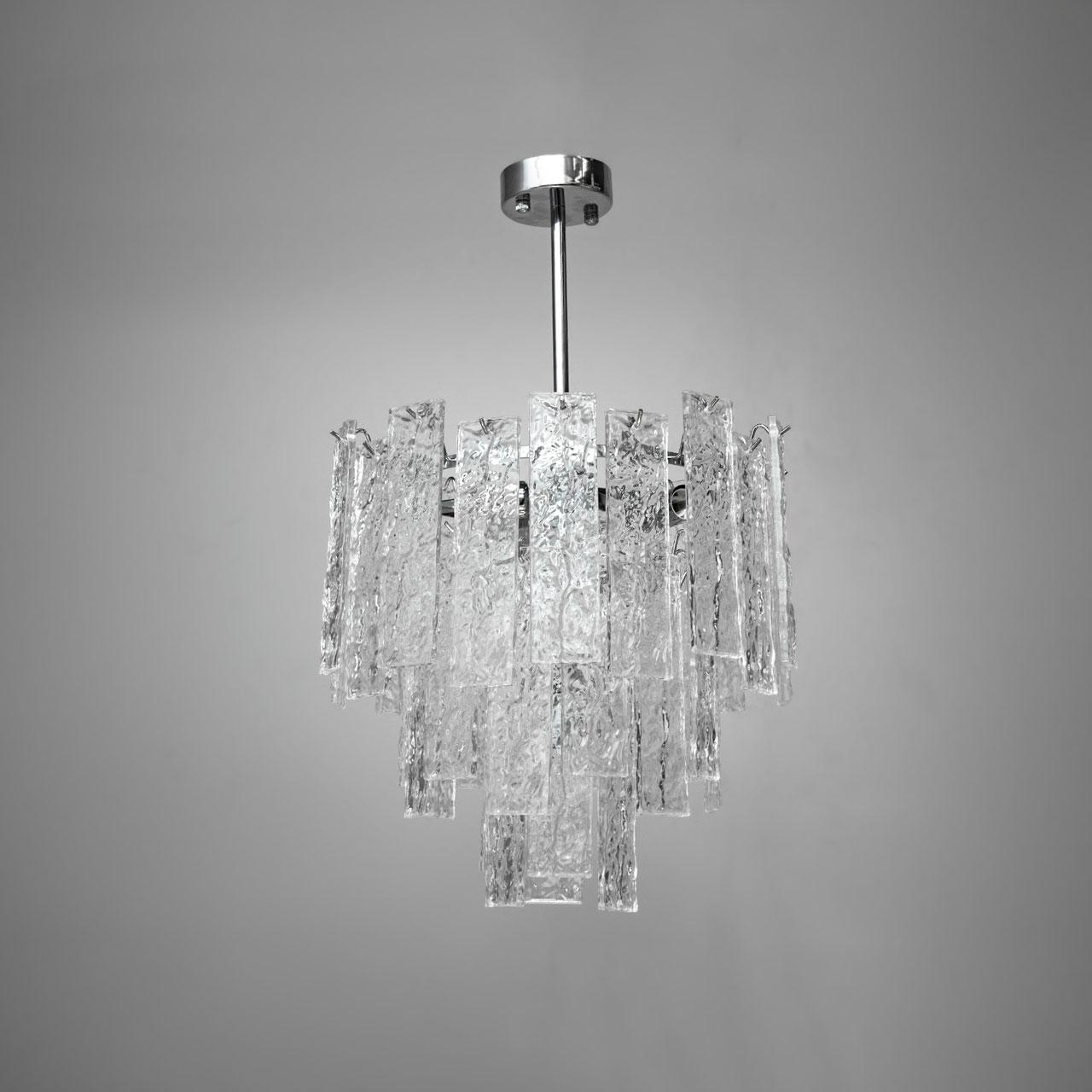 Сучасна кришталева люстра Е14 колір каркасу хром D-929/400CH, фото 1