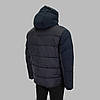 Куртка чоловіча BLACK VINYL (зимова) C23-1755C Т.СИНЯ 100% поліестер. Утеплювач: Біо пух 54(Р), фото 3