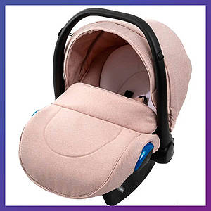 Дитяче автокрісло для новонароджених люлька-переноска група 0+ (0-13 кг) Adamex Kite TK-20 рожеве